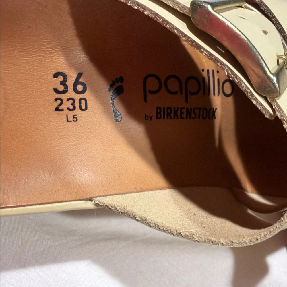 Birkenstock Papillio Almina Ecru Sandal Size Women’s Size 36 - Picture 5 of 16